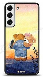 Dafoni Art Samsung Galaxy S22 Plus 5G Sunset Teddy Bears Kılıf - Dafoni