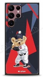 Dafoni Art Samsung Galaxy S22 Ultra 5G Baseball Bear Kılıf - Dafoni