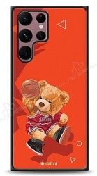 Dafoni Art Samsung Galaxy S22 Ultra 5G Basketball Bear Kılıf - Dafoni