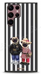 Dafoni Art Samsung Galaxy S22 Ultra 5G Cool Pugs Kılıf - Dafoni