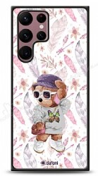 Dafoni Art Samsung Galaxy S22 Ultra 5G Pretty Teddy Kılıf - Dafoni