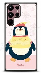 Dafoni Art Samsung Galaxy S22 Ultra 5G Smiling Penguin Kılıf - Dafoni