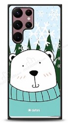Dafoni Art Samsung Galaxy S22 Ultra 5G Snow Bear Kılıf - Dafoni
