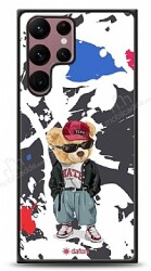 Dafoni Art Samsung Galaxy S22 Ultra 5G Sporty Teddy Bear Kılıf - Dafoni
