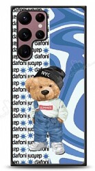 Dafoni Art Samsung Galaxy S22 Ultra 5G Summer Bear Kılıf - Dafoni