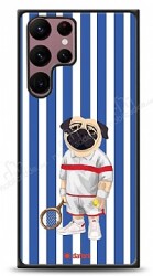 Dafoni Art Samsung Galaxy S22 Ultra 5G Tennis Boy Pug Kılıf - Dafoni