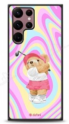 Dafoni Art Samsung Galaxy S22 Ultra 5G Tennis Girl Bear Kılıf - Dafoni