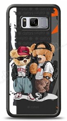 Dafoni Art Samsung Galaxy S8 Icon Couple Teddy Kılıf - Dafoni