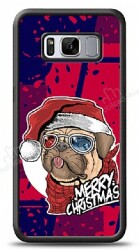 Dafoni Art Samsung Galaxy S8 Plus Christmas Pug Kılıf - Dafoni
