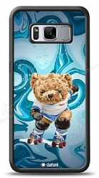 Dafoni Art Samsung Galaxy S8 Plus Skating Teddy Bear Kılıf - Dafoni