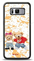 Dafoni Art Samsung Galaxy S8 Style Couple Teddy Kılıf - Dafoni