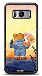 Dafoni Art Samsung Galaxy S8 Sunset Teddy Bears Kılıf - Dafoni