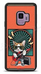 Dafoni Art Samsung Galaxy S9 Guitarist Cat Kılıf - Dafoni