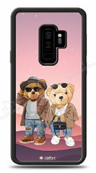 Dafoni Art Samsung Galaxy S9 Plus Cool Couple Teddy Kılıf - Dafoni