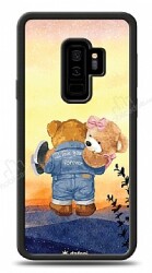 Dafoni Art Samsung Galaxy S9 Plus Sunset Teddy Bears Kılıf - Dafoni
