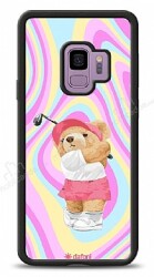 Dafoni Art Samsung Galaxy S9 Tennis Girl Bear Kılıf - Dafoni
