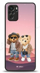 Dafoni Art Xiaomi Redmi Note 10 Cool Couple Teddy Kılıf - Dafoni