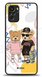 Dafoni Art Xiaomi Redmi Note 10 Fun Couple Teddy Kılıf - Dafoni