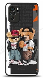 Dafoni Art Xiaomi Redmi Note 10 Icon Couple Teddy Kılıf - Dafoni