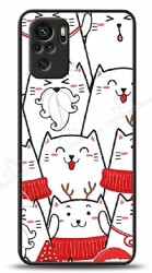 Dafoni Art Xiaomi Redmi Note 10 New Year Cats Kılıf - Dafoni