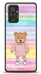 Dafoni Art Xiaomi Redmi Note 10 Pro Chic Teddy Bear Kılıf - Dafoni
