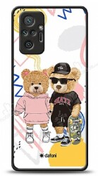 Dafoni Art Xiaomi Redmi Note 10 Pro Fun Couple Teddy Kılıf - Dafoni