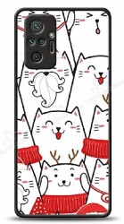 Dafoni Art Xiaomi Redmi Note 10 Pro New Year Cats Kılıf - Dafoni