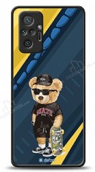 Dafoni Art Xiaomi Redmi Note 10 Pro Skate Bear Kılıf - Dafoni