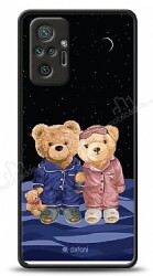 Dafoni Art Xiaomi Redmi Note 10 Pro Under The Stars Teddy Bears Kılıf - Dafoni