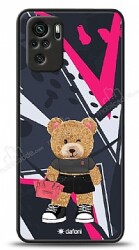 Dafoni Art Xiaomi Redmi Note 10 Rock And Roll Teddy Bear Kılıf - Dafoni