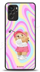 Dafoni Art Xiaomi Redmi Note 10 Tennis Girl Bear Kılıf - Dafoni