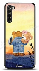 Dafoni Art Xiaomi Redmi Note 8 Sunset Teddy Bears Kılıf - Dafoni