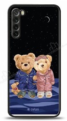 Dafoni Art Xiaomi Redmi Note 8 Under The Stars Teddy Bears Kılıf - Dafoni