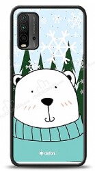 Dafoni Art Xiaomi Redmi Note 9 4G Snow Bear Kılıf - Dafoni