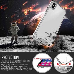 Dafoni Clear Hard iPhone X / XS Ultra Koruma Kılıf - 4