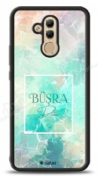 Dafoni Glossy Huawei Mate 20 Lite Kişiye Özel Simli Renkli Mermer Kılıf - Dafoni