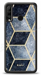 Dafoni Glossy Huawei P30 Lite Simli Mavi Prizma Kılıf - Dafoni