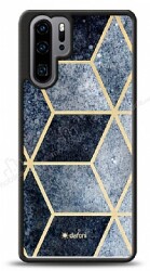 Dafoni Glossy Huawei P30 Pro Simli Mavi Prizma Kılıf - Dafoni