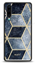 Dafoni Glossy Huawei P30 Simli Mavi Prizma Kılıf - Dafoni
