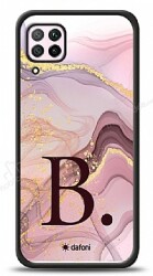 Dafoni Glossy Huawei P40 Lite Kişiye Özel Harf Purple Effect Kılıf - Dafoni