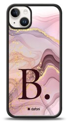 Dafoni Glossy iPhone 15 Plus Kişiye Özel Harf Purple Effect Kılıf - 1
