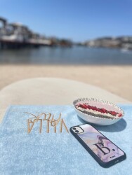 Dafoni Glossy iPhone 15 Plus Kişiye Özel Harf Purple Effect Kılıf - 2