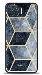 Dafoni Glossy Oppo Reno4 Lite Simli Mavi Prizma Kılıf - Dafoni