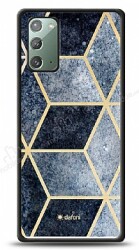 Dafoni Glossy Samsung Galaxy Note 20 Simli Mavi Prizma Kılıf - Dafoni