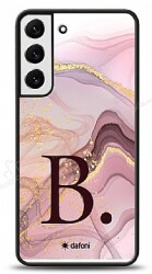 Dafoni Glossy Samsung Galaxy S22 Plus 5G Kişiye Özel Harf Purple Effect Kılıf - Dafoni