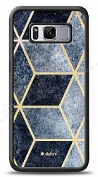 Dafoni Glossy Samsung Galaxy S8 Plus Simli Mavi Prizma Kılıf - Dafoni