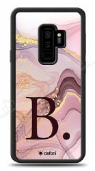 Dafoni Glossy Samsung Galaxy S9 Plus Kişiye Özel Harf Purple Effect Kılıf - Dafoni