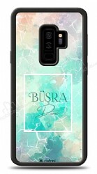 Dafoni Glossy Samsung Galaxy S9 Plus Kişiye Özel Simli Renkli Mermer Kılıf - Dafoni