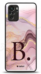 Dafoni Glossy Xiaomi Redmi Note 10 Kişiye Özel Harf Purple Effect Kılıf - Dafoni