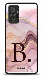Dafoni Glossy Xiaomi Redmi Note 10 Pro Kişiye Özel Harf Purple Effect Kılıf - Dafoni